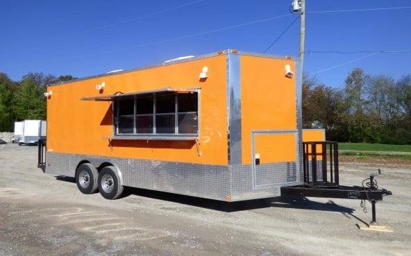 449-8.5-x-20-orange-custom-event-catering-concession-food-trailer-5.jpg 8.5' x 20' Orange Custom Event Catering Concession Food Trailer