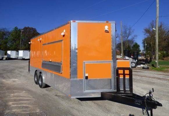 449-8.5-x-20-orange-custom-event-catering-concession-food-trailer-7.jpg 8.5' x 20' Orange Custom Event Catering Concession Food Trailer