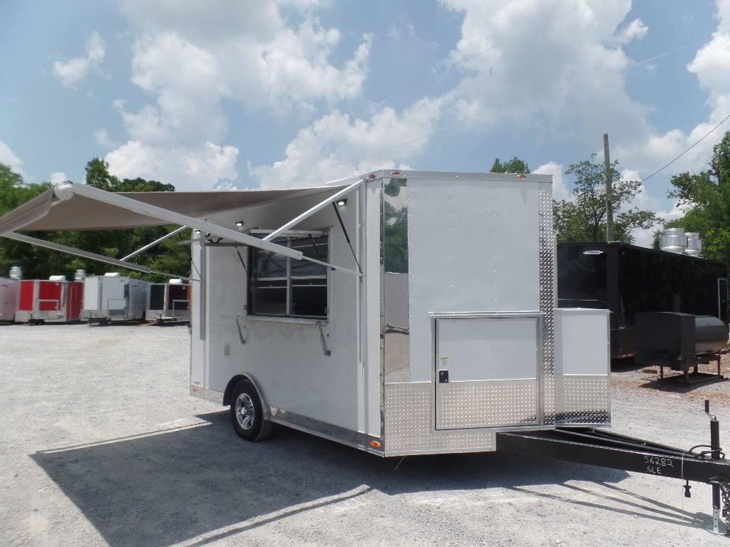 45-8.5-x-12-white-concession-food-trailer-with-appliances-9.jpg 8.5' x 12' White Concession Food Trailer With Appliances