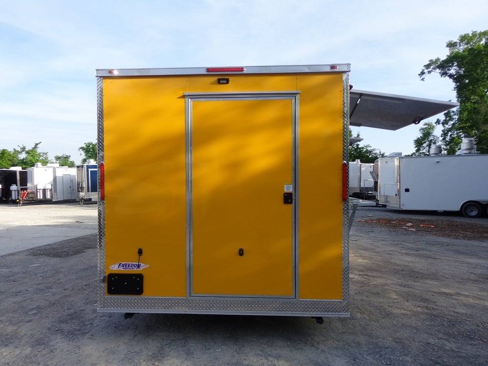 8.5' x 20' Penske Yellow Concession Food Trailer