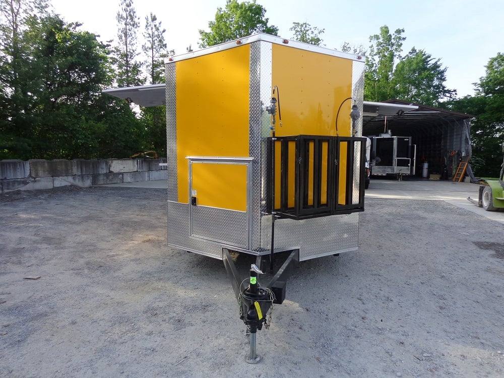 8.5' x 20' Penske Yellow Concession Food Trailer