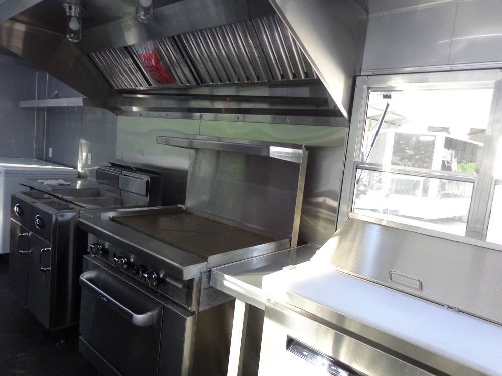 8.5' x 20' Penske Yellow Concession Food Trailer