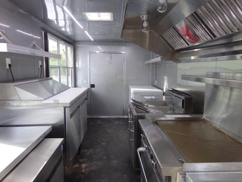 8.5' x 20' Penske Yellow Concession Food Trailer