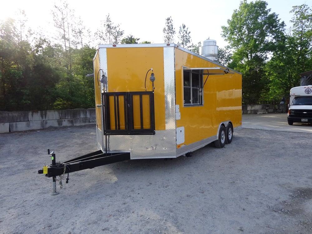 452-8.5-x-20-penske-yellow-concession-food-trailer-with-appliances-12.jpg 8.5' x 20' Penske Yellow Concession Food Trailer With Appliances