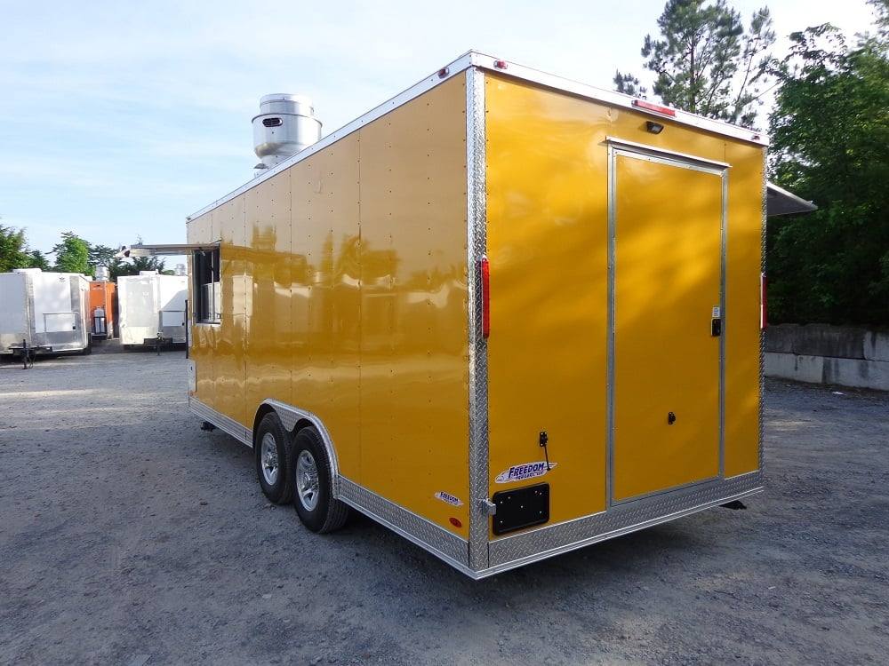 452-8.5-x-20-penske-yellow-concession-food-trailer-with-appliances-19.jpg 8.5' x 20' Penske Yellow Concession Food Trailer With Appliances