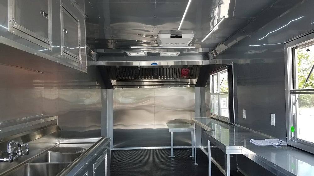 453-8.5-x-20-penske-yellow-flat-nose-concession-food-trailer-15.jpg 8.5' x 20' Penske Yellow Flat Nose Concession Food Trailer