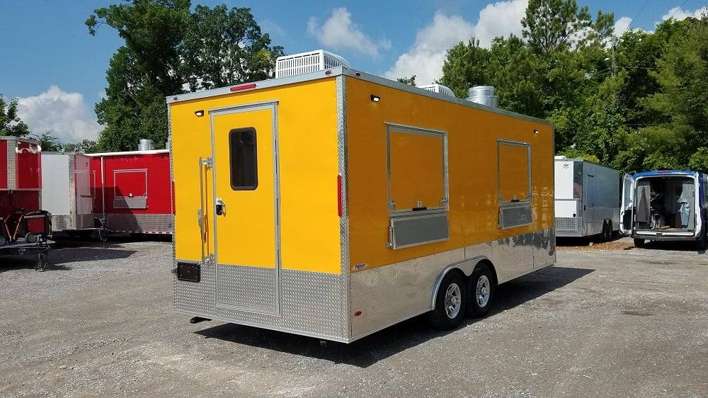 453-8.5-x-20-penske-yellow-flat-nose-concession-food-trailer-16.jpg 8.5' x 20' Penske Yellow Flat Nose Concession Food Trailer