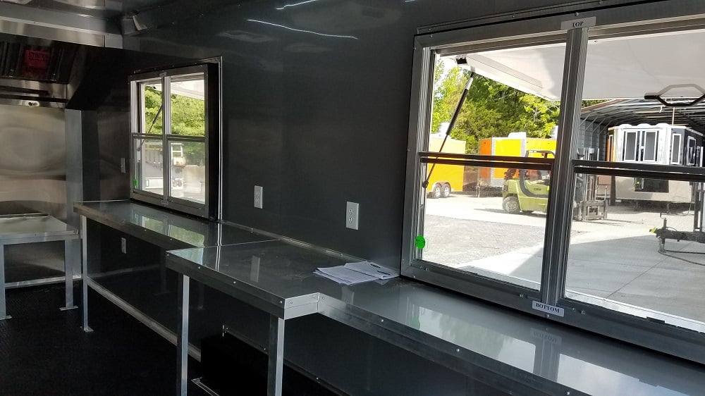 453-8.5-x-20-penske-yellow-flat-nose-concession-food-trailer-23.jpg 8.5' x 20' Penske Yellow Flat Nose Concession Food Trailer