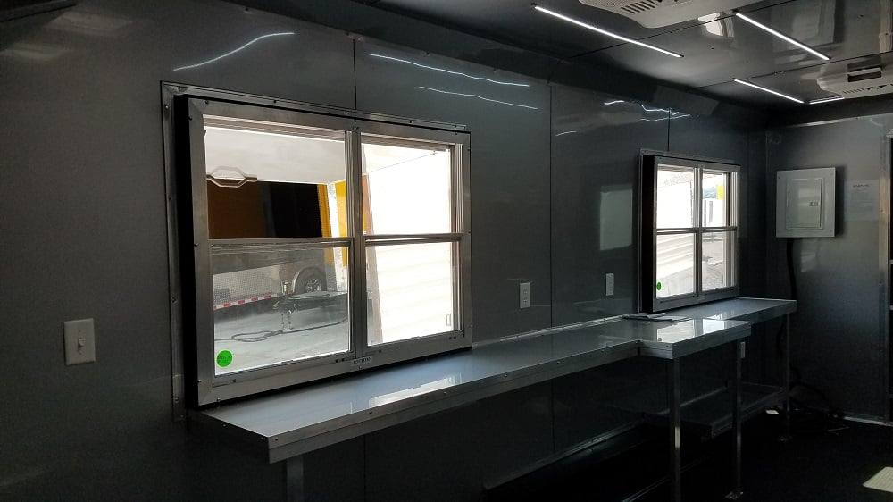 453-8.5-x-20-penske-yellow-flat-nose-concession-food-trailer-4.jpg 8.5' x 20' Penske Yellow Flat Nose Concession Food Trailer