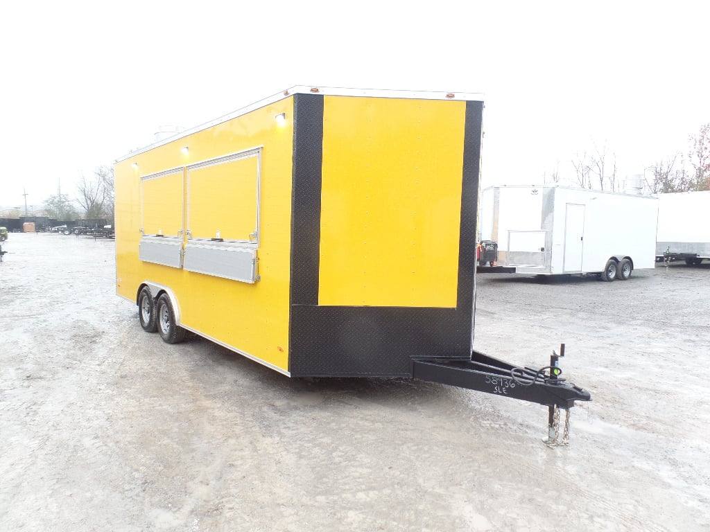 454-8.5-x-20-penske-yellow-food-concession-trailer-16.jpg 8.5' x 20' Penske Yellow Food Concession Trailer
