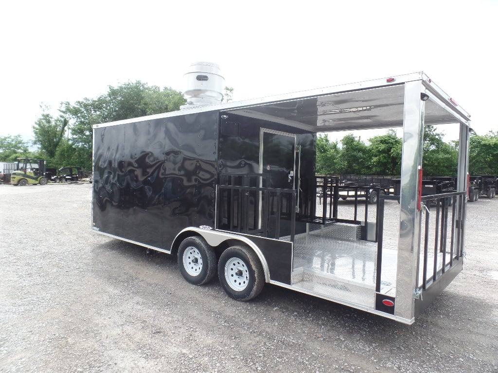 457-8.5-x-20-porch-style-concession-bbq-food-event-trailer-12.jpg 8.5' x 20' Porch Style Concession BBQ Food Event Trailer