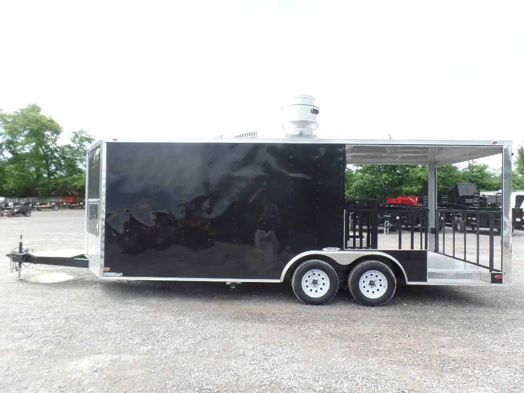 457-8.5-x-20-porch-style-concession-bbq-food-event-trailer-13.jpg 8.5' x 20' Porch Style Concession BBQ Food Event Trailer