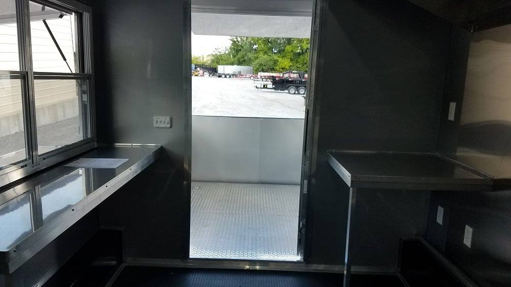 8.5' x 20' Red BBQ Porch Concession Food Trailer