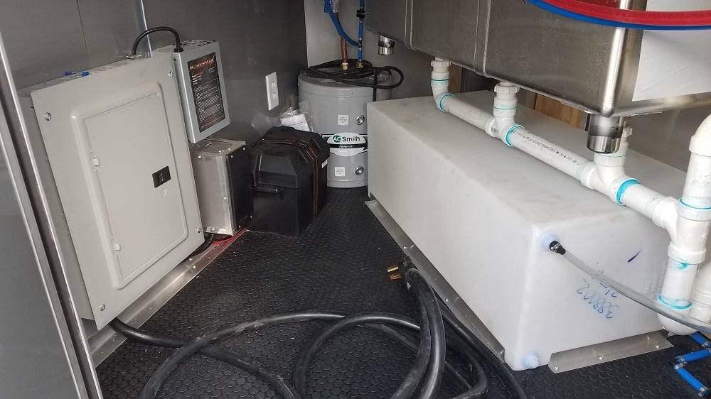 8.5' x 20' Red BBQ Porch Concession Food Trailer
