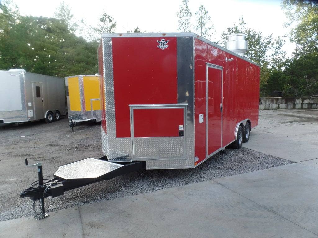 461-8.5-x-20-red-concession-food-trailer-with-appliances-11.jpg 8.5' x 20' Red Concession Food Trailer With Appliances