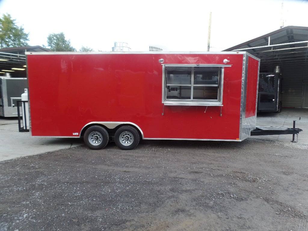 461-8.5-x-20-red-concession-food-trailer-with-appliances-19.jpg 8.5' x 20' Red Concession Food Trailer With Appliances