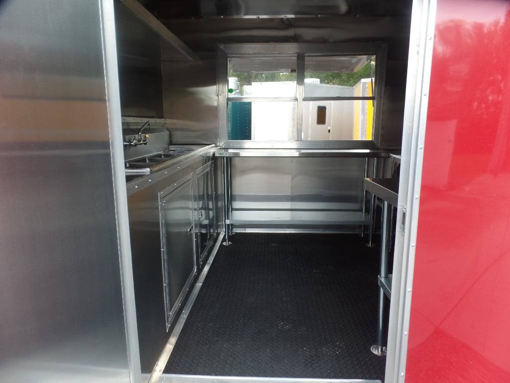 461-8.5-x-20-red-concession-food-trailer-with-appliances-29.jpg 8.5' x 20' Red Concession Food Trailer With Appliances
