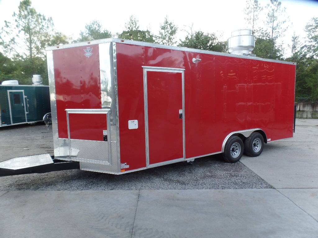 461-8.5-x-20-red-concession-food-trailer-with-appliances-42.jpg 8.5' x 20' Red Concession Food Trailer With Appliances