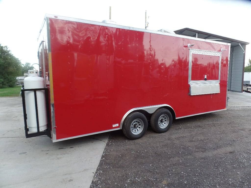 461-8.5-x-20-red-concession-food-trailer-with-appliances-7.jpg 8.5' x 20' Red Concession Food Trailer With Appliances