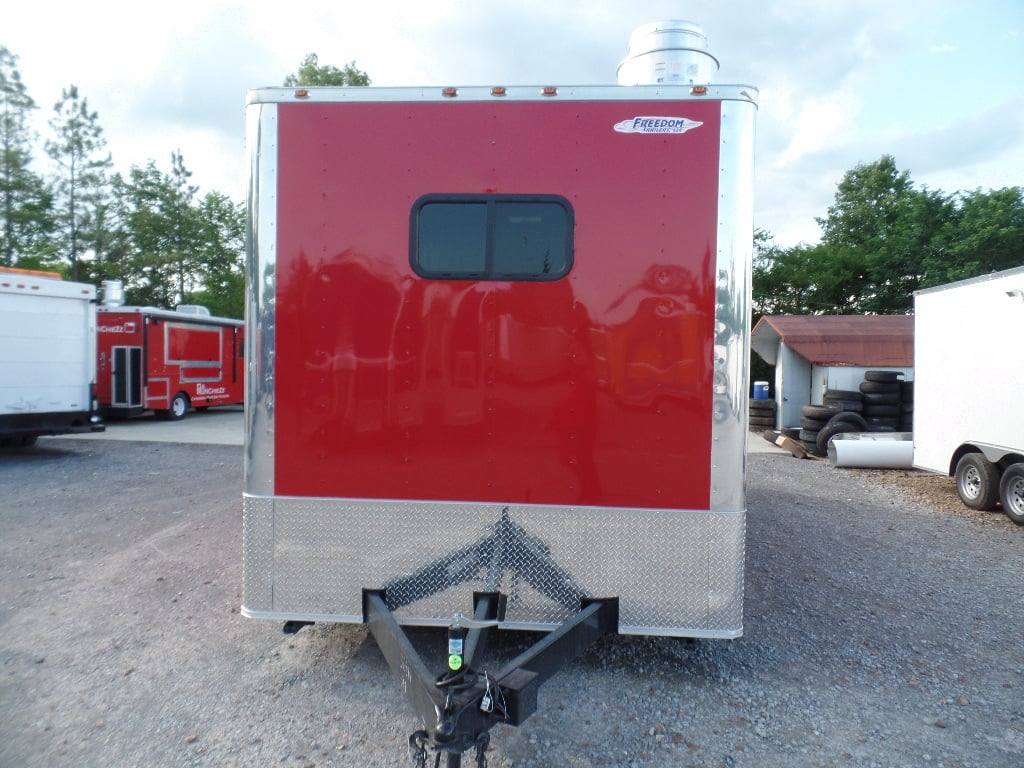 462-8.5-x-20-red-food-catering-event-concession-trailer-2.jpg 8.5' x 20' Red Food Catering Event Concession Trailer