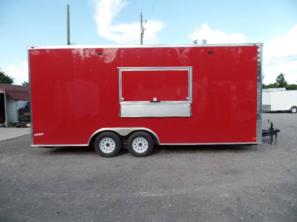 462-8.5-x-20-red-food-catering-event-concession-trailer-22.jpg 8.5' x 20' Red Food Catering Event Concession Trailer