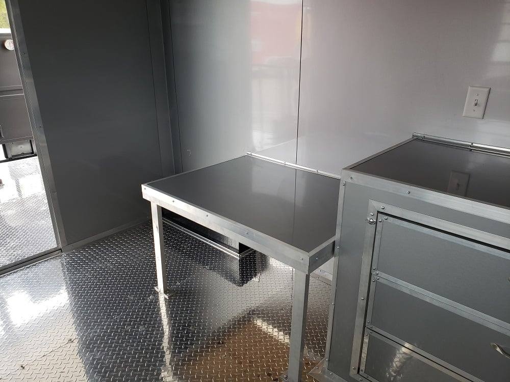 463-8.5-x-20-red-porch-style-bbq-concession-food-trailer-with-appliances-13.jpg 8.5' x 20' Red Porch Style BBQ Concession Food Trailer with Appliances