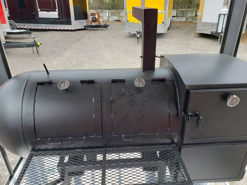 463-8.5-x-20-red-porch-style-bbq-concession-food-trailer-with-appliances-28.jpg 8.5' x 20' Red Porch Style BBQ Concession Food Trailer with Appliances