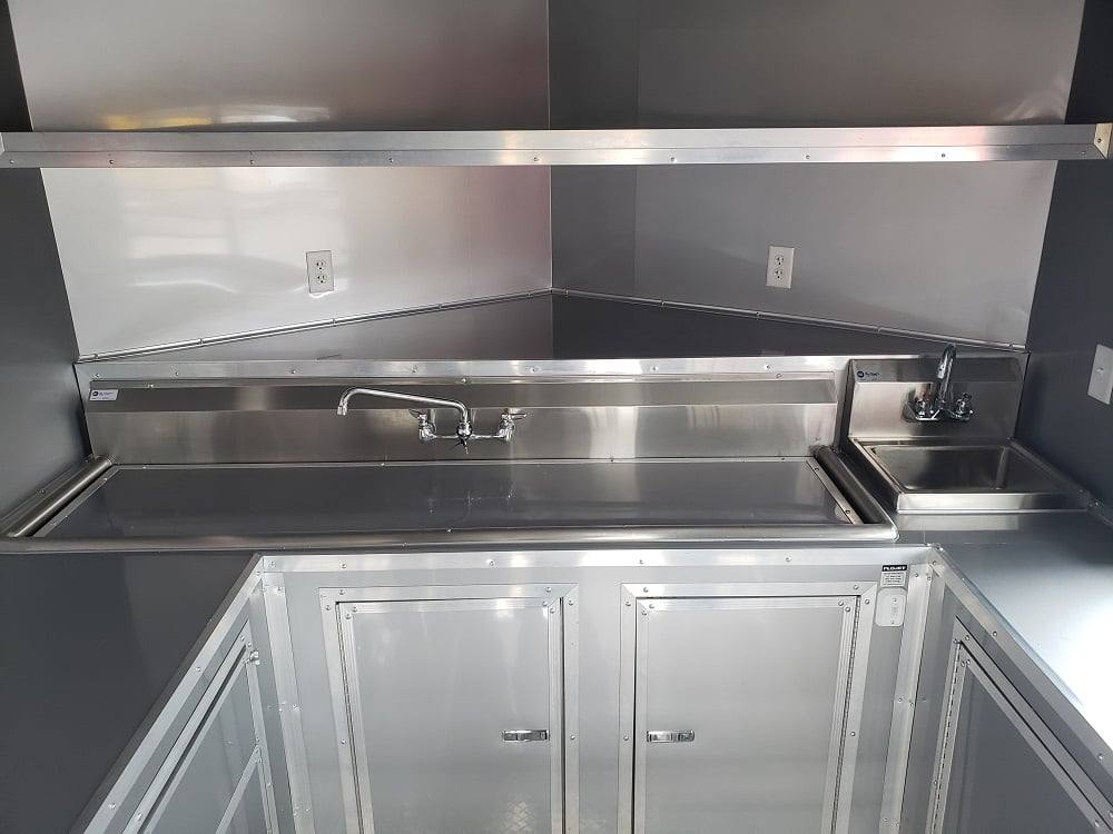 463-8.5-x-20-red-porch-style-bbq-concession-food-trailer-with-appliances-29.jpg 8.5' x 20' Red Porch Style BBQ Concession Food Trailer with Appliances