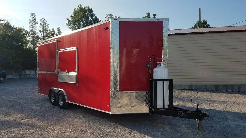 464-8.5-x-20-red-porch-style-concession-food-trailer-with-appliances-21.jpg 8.5' x 20' Red Porch Style Concession Food Trailer With Appliances