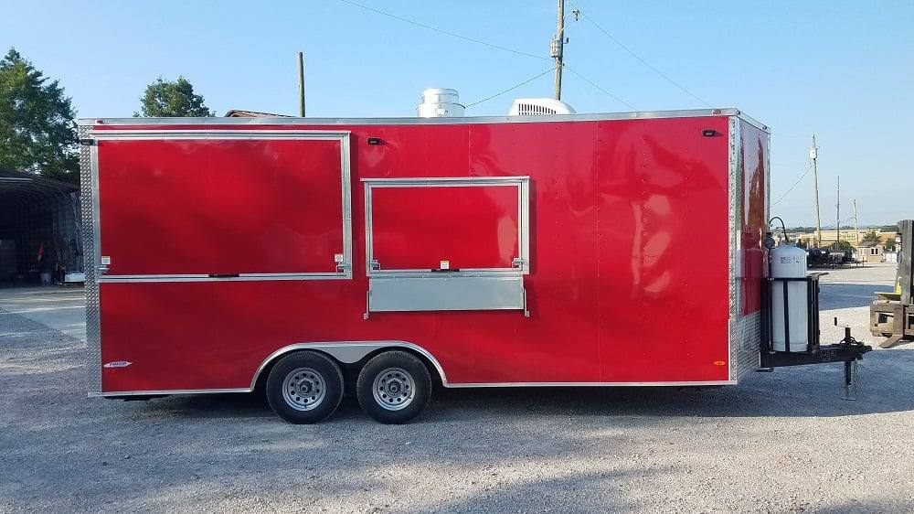 464-8.5-x-20-red-porch-style-concession-food-trailer-with-appliances-26.jpg 8.5' x 20' Red Porch Style Concession Food Trailer With Appliances