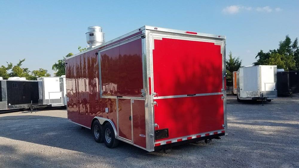 464-8.5-x-20-red-porch-style-concession-food-trailer-with-appliances-27.jpg 8.5' x 20' Red Porch Style Concession Food Trailer With Appliances