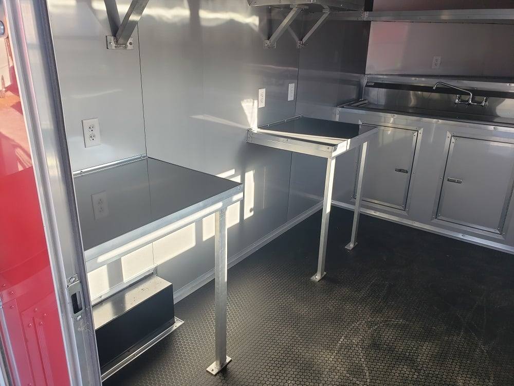 467-8.5-x-20-victory-red-bbq-porch-concession-food-trailer-34.jpg 8.5' x 20' Victory Red BBQ Porch Concession Food Trailer