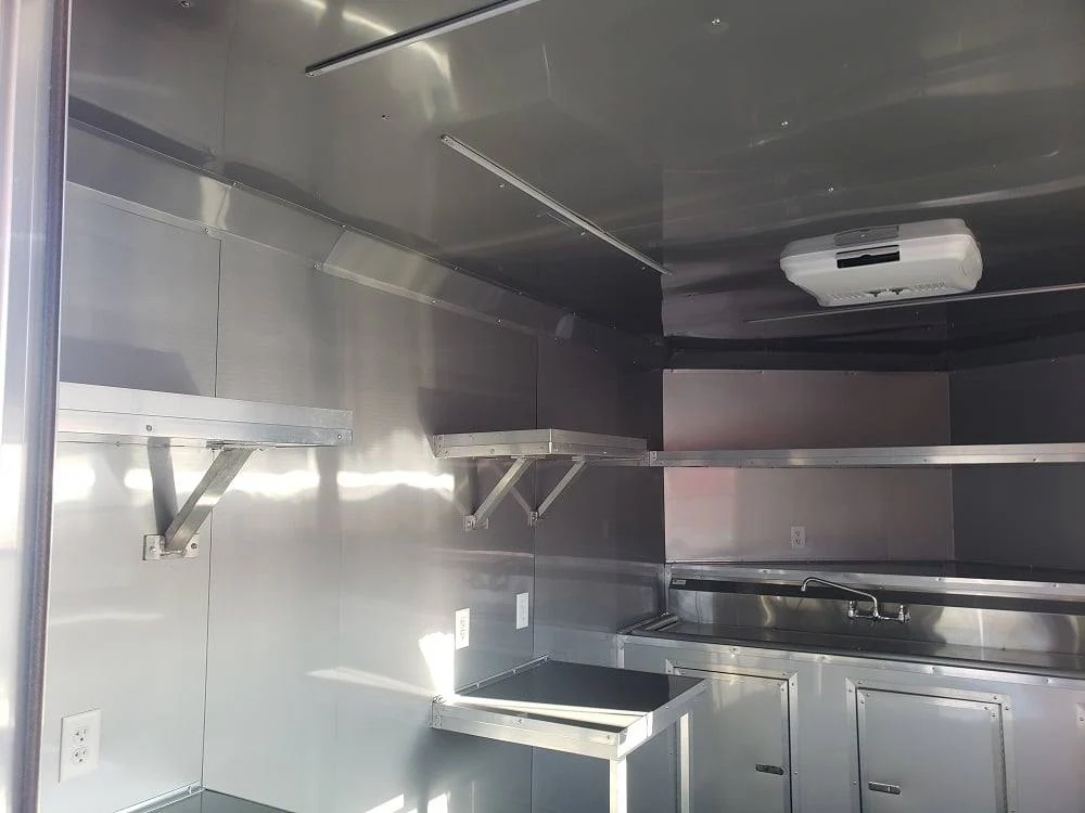 467-8.5-x-20-victory-red-bbq-porch-concession-food-trailer-8.webp 8.5' x 20' Victory Red BBQ Porch Concession Food Trailer