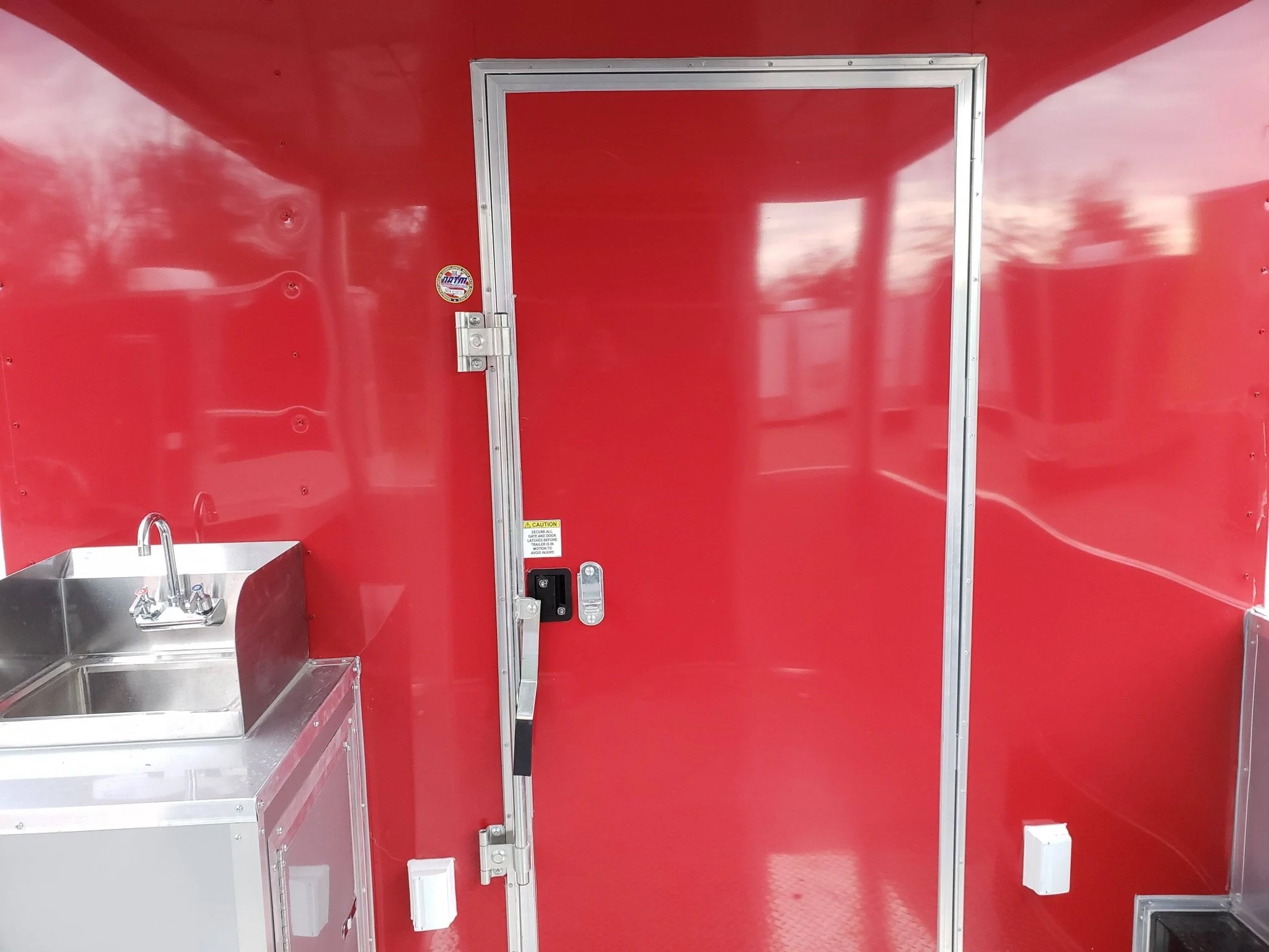 8.5' x 20' Victory Red BBQ Porch Food Concession Trailer with Appliances