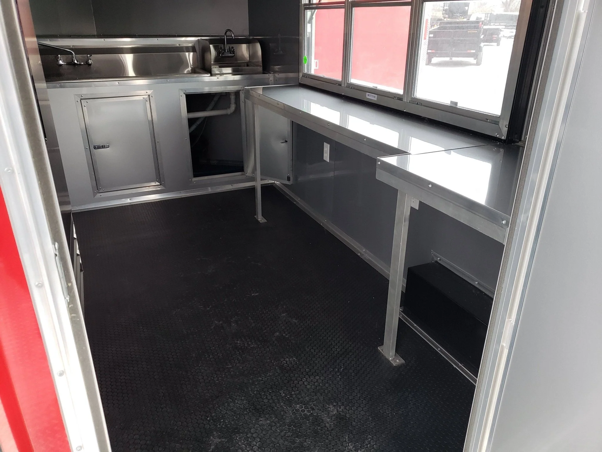 8.5' x 20' Victory Red BBQ Porch Food Concession Trailer with Appliances