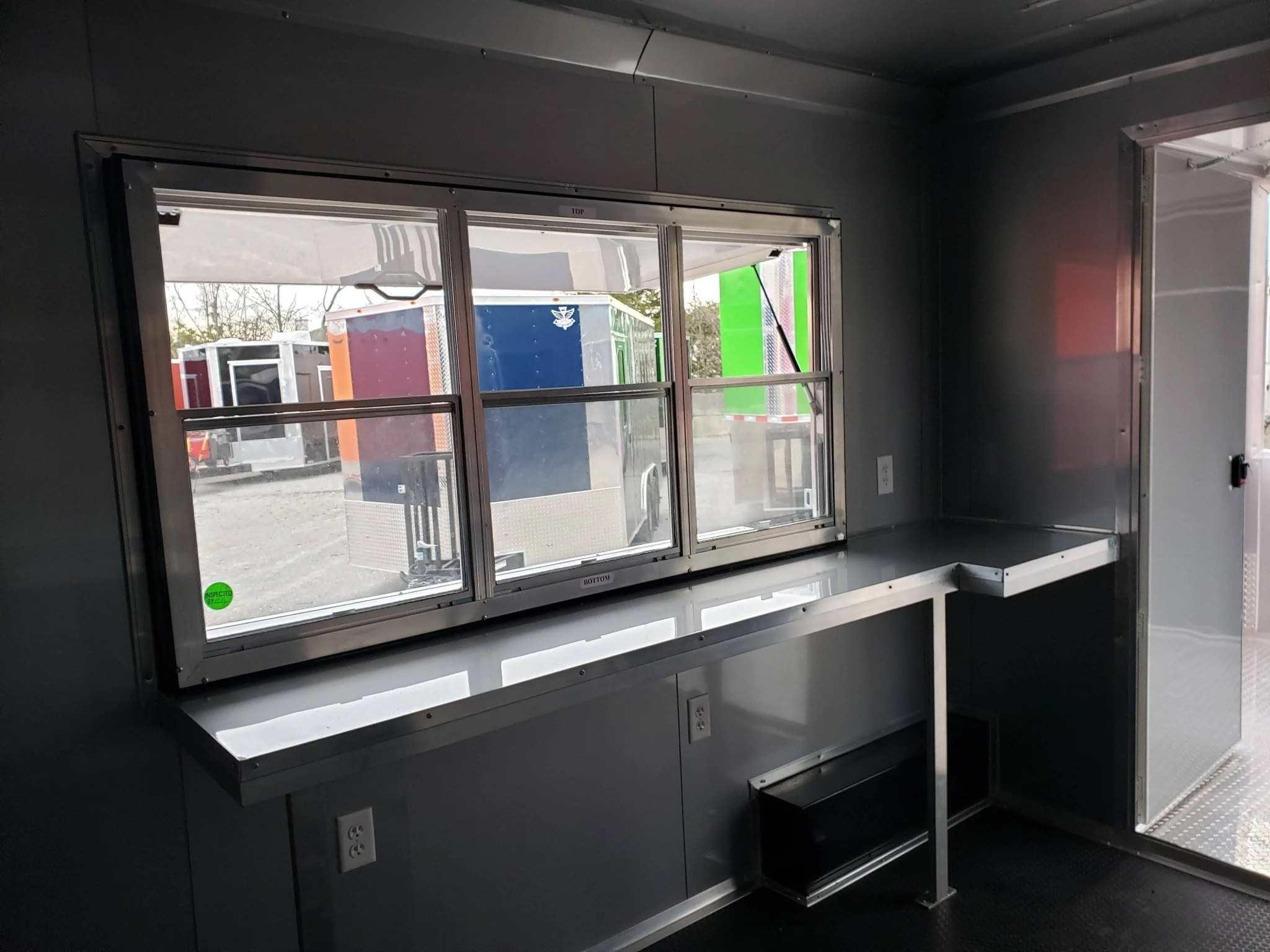 8.5' x 20' Victory Red BBQ Porch Food Concession Trailer with Appliances