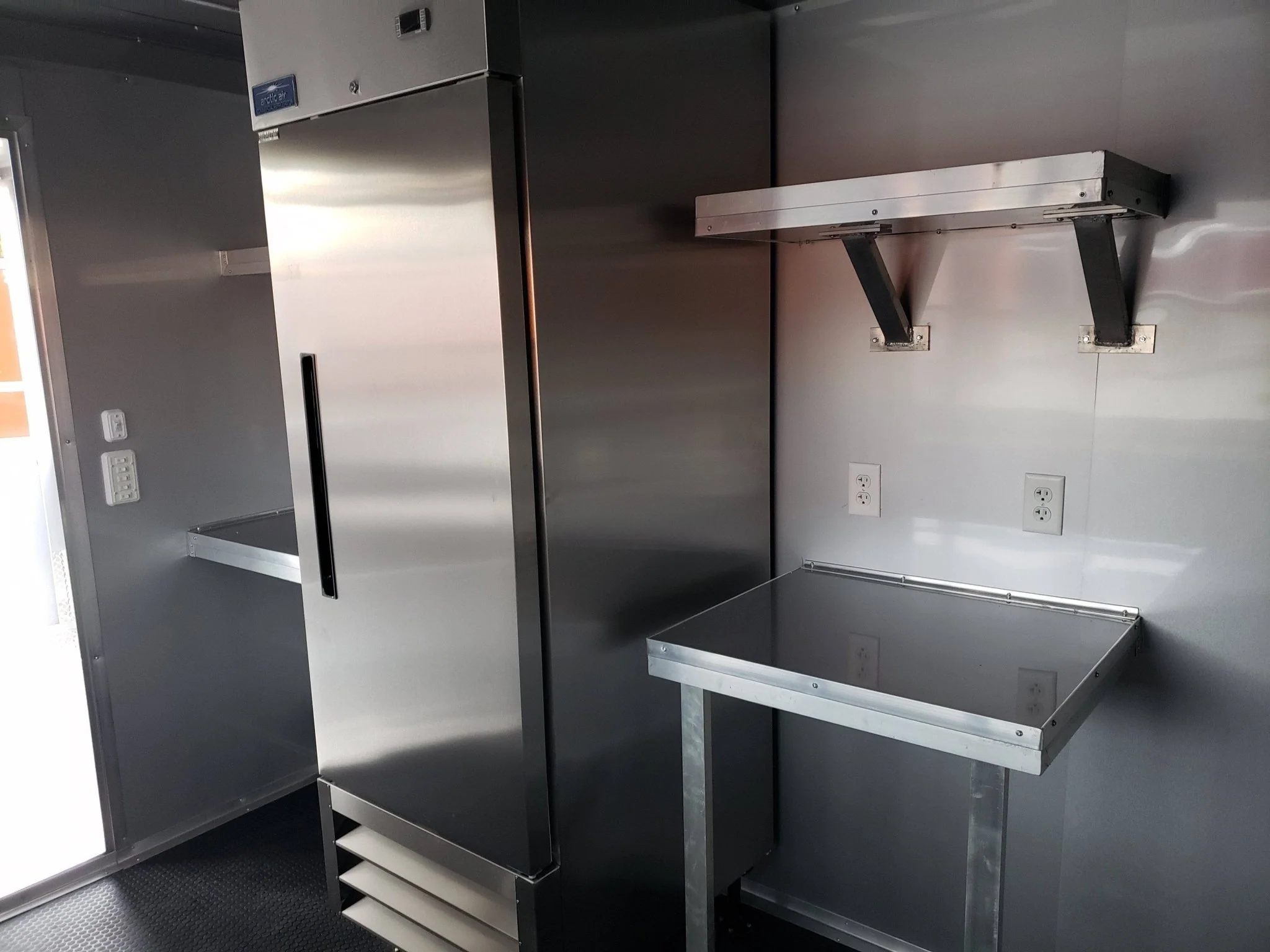 8.5' x 20' Victory Red BBQ Porch Food Concession Trailer with Appliances