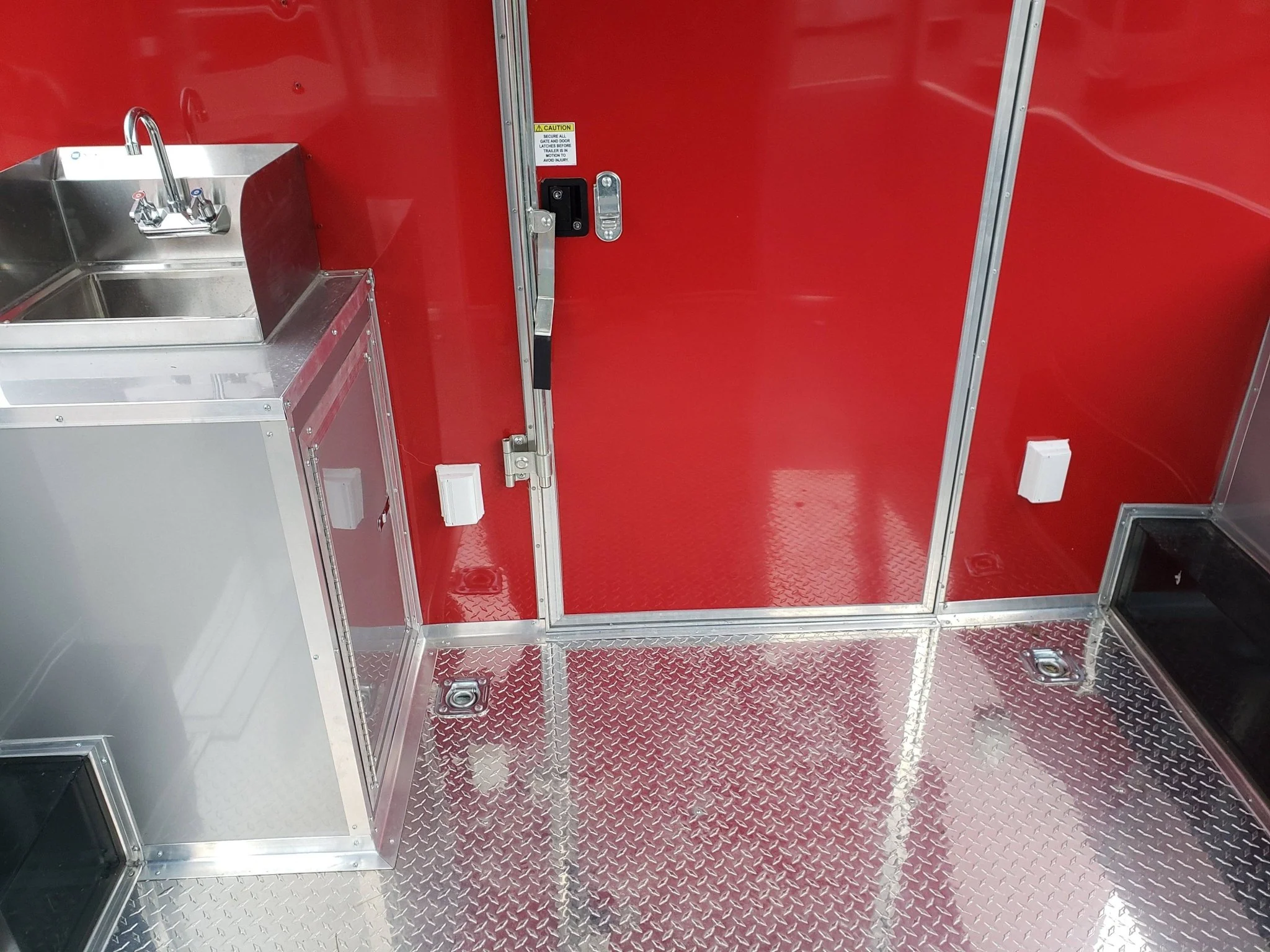 8.5' x 20' Victory Red BBQ Porch Food Concession Trailer with Appliances