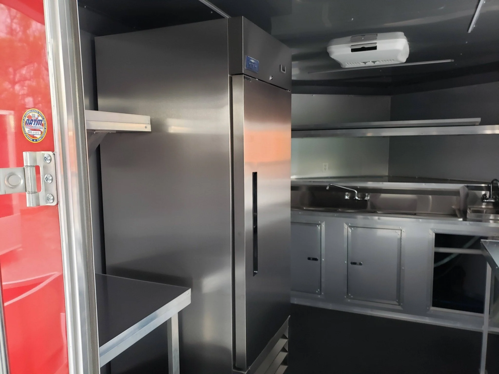 8.5' x 20' Victory Red BBQ Porch Food Concession Trailer with Appliances