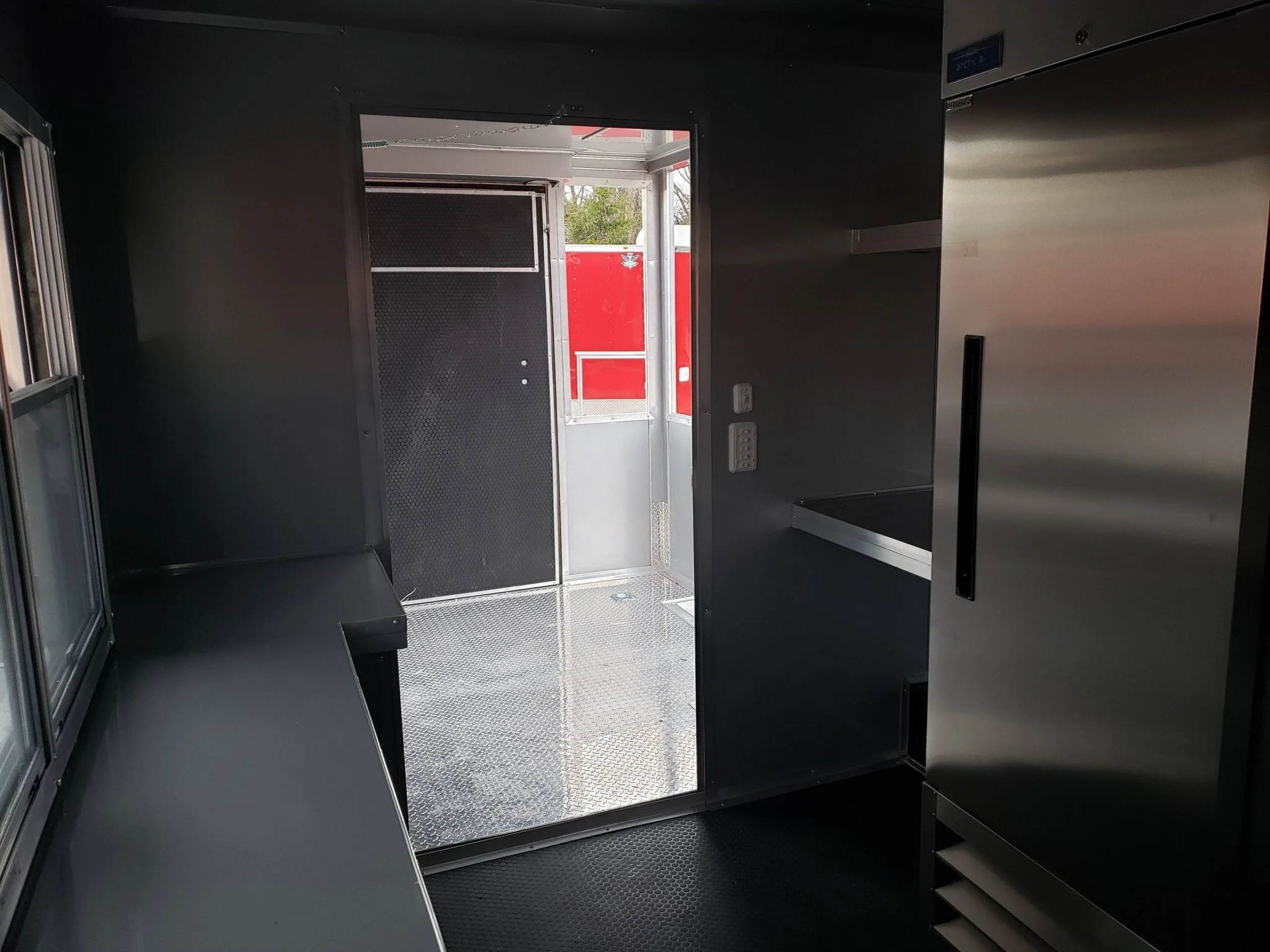 8.5' x 20' Victory Red BBQ Porch Food Concession Trailer with Appliances