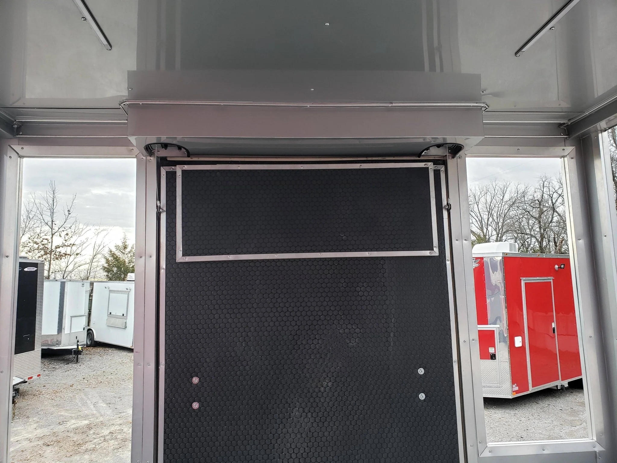 8.5' x 20' Victory Red BBQ Porch Food Concession Trailer with Appliances