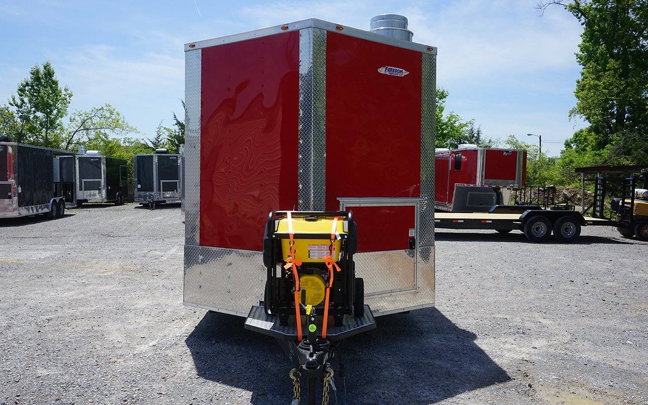 470-8.5-x-20-victory-red-concession-trailer-food-event-catering-2.jpg 8.5' x 20' Victory Red Concession Trailer Food Event Catering