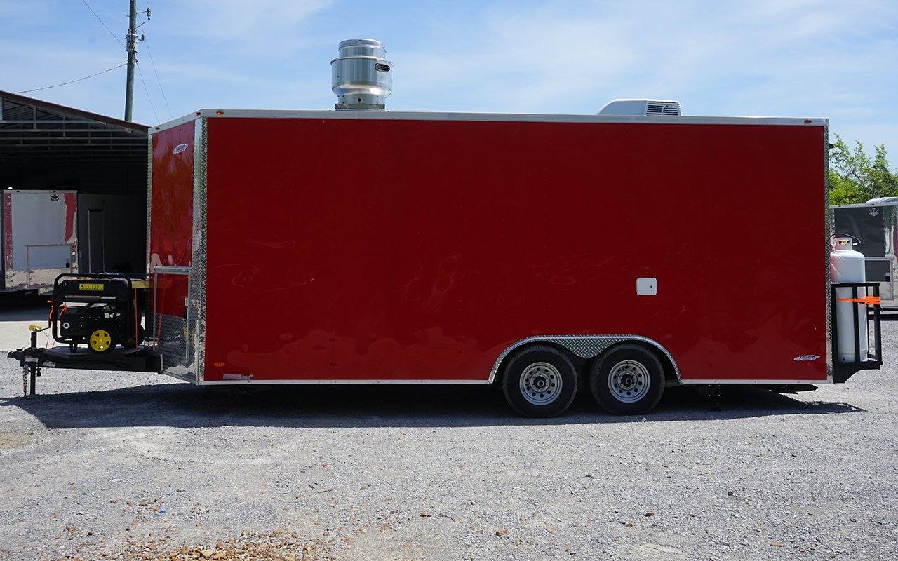 470-8.5-x-20-victory-red-concession-trailer-food-event-catering-3.jpg 8.5' x 20' Victory Red Concession Trailer Food Event Catering