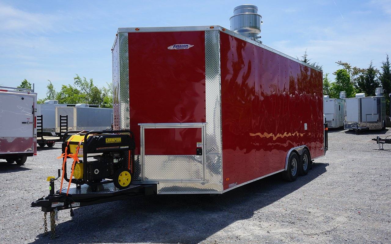 470-8.5-x-20-victory-red-concession-trailer-food-event-catering-4.jpg 8.5' x 20' Victory Red Concession Trailer Food Event Catering
