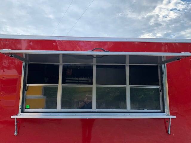 471-8.5-x-20-victory-red-food-vending-concession-trailer-with-restroom-20.jpg 8.5' x 20' Victory Red Food Vending Concession Trailer with Restroom