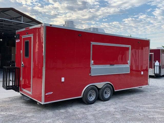 471-8.5-x-20-victory-red-food-vending-concession-trailer-with-restroom-21.jpg 8.5' x 20' Victory Red Food Vending Concession Trailer with Restroom