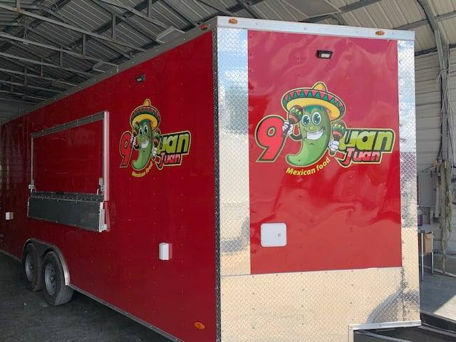 471-8.5-x-20-victory-red-food-vending-concession-trailer-with-restroom-22.jpg 8.5' x 20' Victory Red Food Vending Concession Trailer with Restroom
