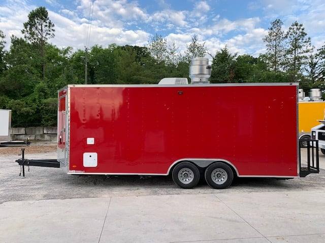 471-8.5-x-20-victory-red-food-vending-concession-trailer-with-restroom-24.jpg 8.5' x 20' Victory Red Food Vending Concession Trailer with Restroom
