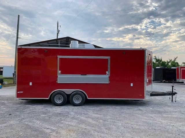 471-8.5-x-20-victory-red-food-vending-concession-trailer-with-restroom-29.jpg 8.5' x 20' Victory Red Food Vending Concession Trailer with Restroom