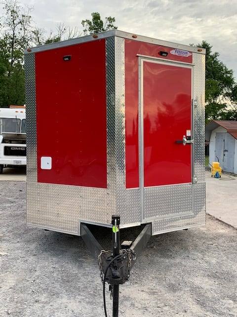 471-8.5-x-20-victory-red-food-vending-concession-trailer-with-restroom-30.jpg 8.5' x 20' Victory Red Food Vending Concession Trailer with Restroom